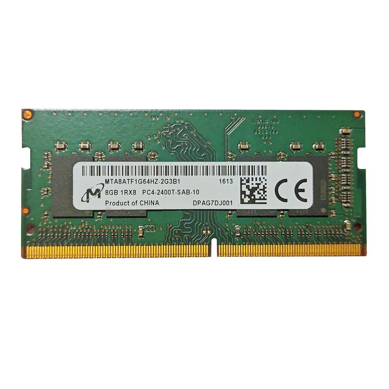 رم لپ تاپ DDR4 تک کاناله 2400 مگاهرتز میکرون مدل MTA8ATF1G64HZ ظرفیت 8 گیگابایتجدید