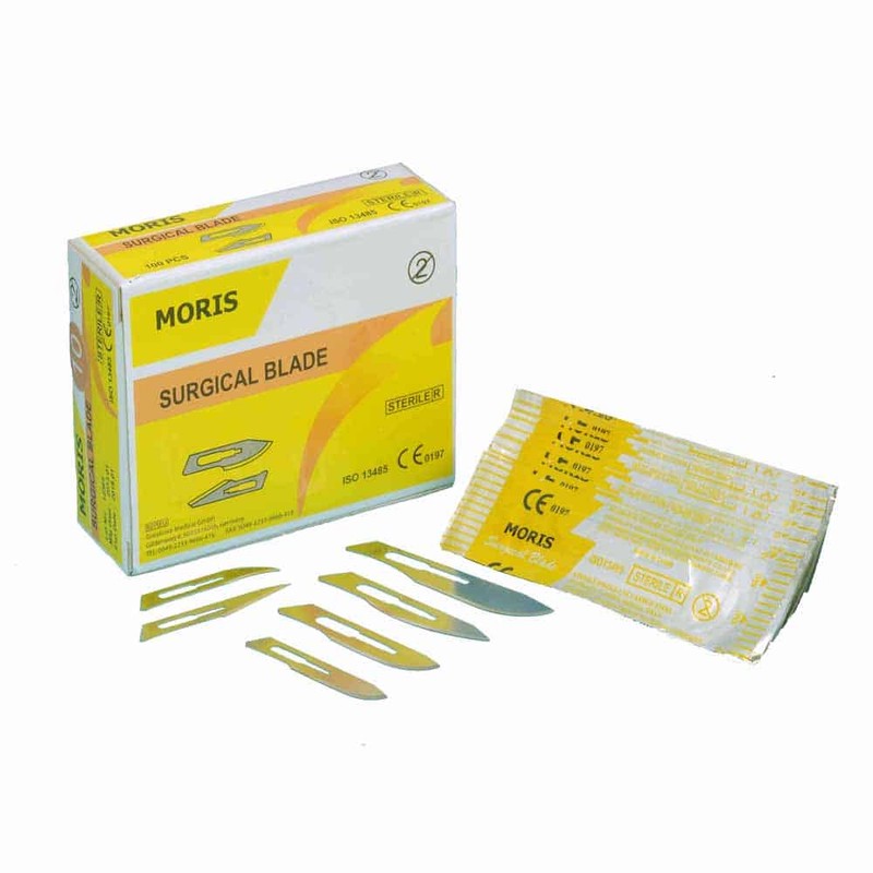 تیغ جراحی موریس شماره 10 بسته 100 عددیجدید