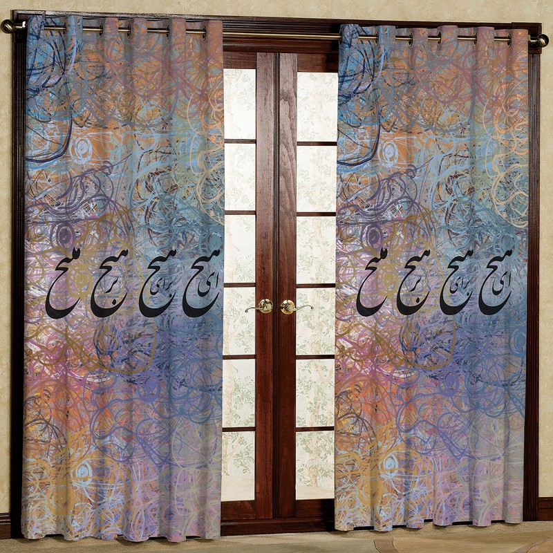 پرده مدل طرحدار هیچ مخمل پانچی کد 4032 سایز 200x140 سانتی مترجدید