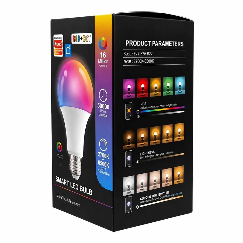 لامپ ال ای دی هوشمند 6 وات مدل smart led bulb پایه E27جدید