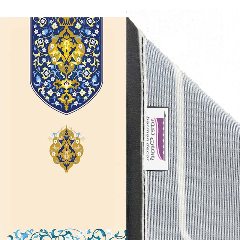 پرده بارمان دکور طرح سنتی مدل هازان پانچی کد 1538 W سایز 140x280 سانتی مترجدید