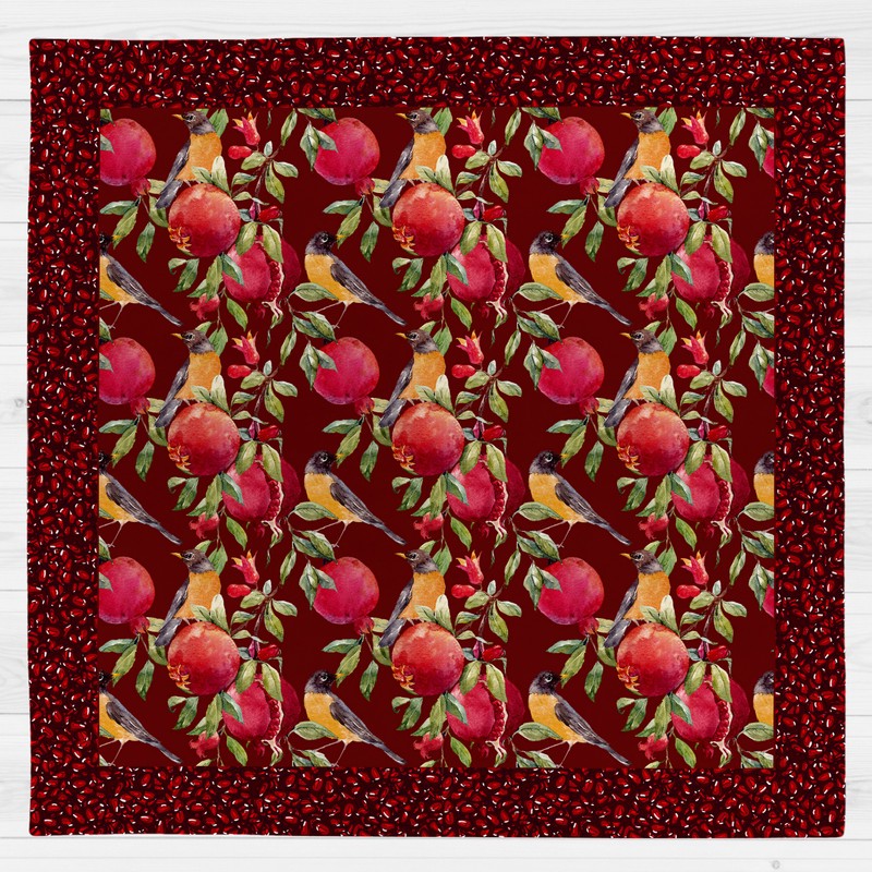 رومیزی طرح انار شب یلدا کد 956
