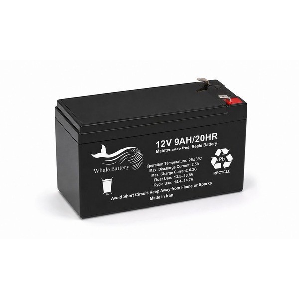 باتری UPS با ولتاژ 12 ولت و شدت جریان 90 آمپر ساعت وال باتری مدل 12v9a-upsجدید