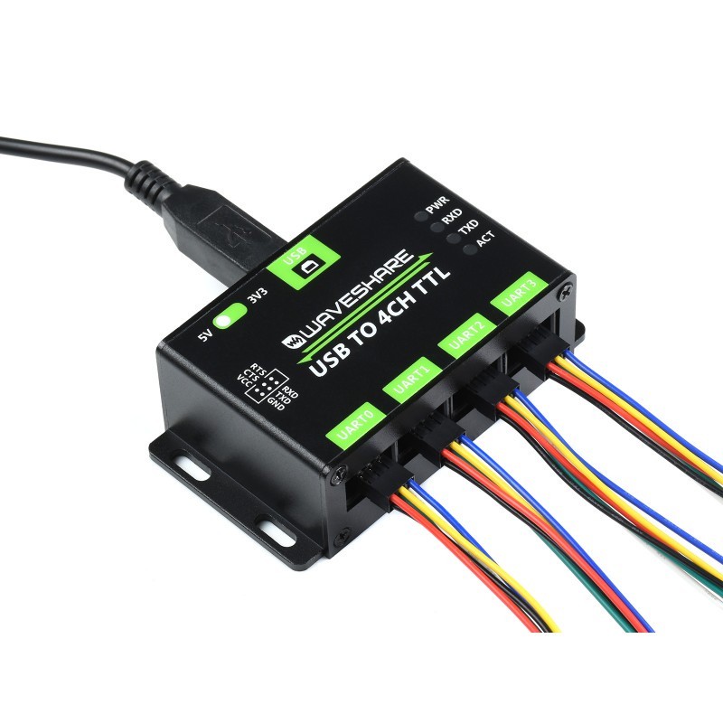 مبدل صنعتی USB به UART ویوشیر مدل USB TO 4CH TTLجدید