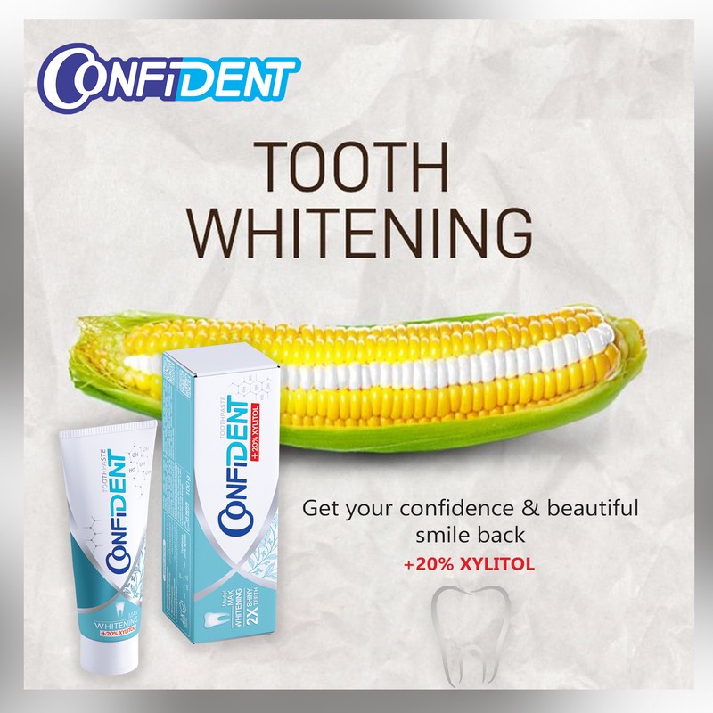 خمیر دندان کانفیدنت مدل Whitening-Max حجم 100 گرم مجموعه 2 عددی