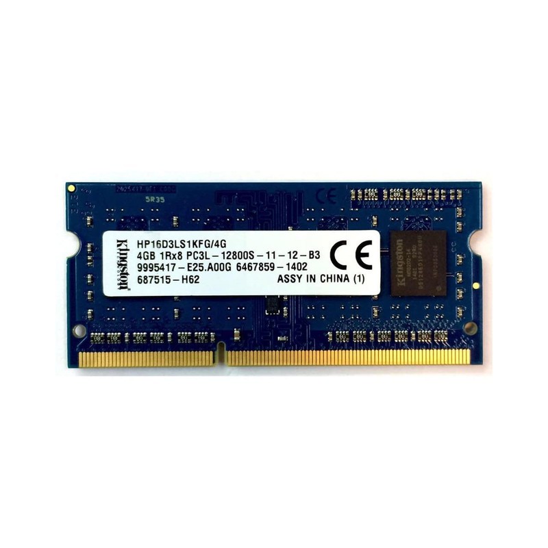 رم لپ تاپ 4 گیگابایتی کینگستون SO-DIMM با فرکانس 1600 مگاهرتز، از نوع DDR3L، تایمینگ CL11، ولتاژ 1.35 ولت و 204 پین ت...جدید