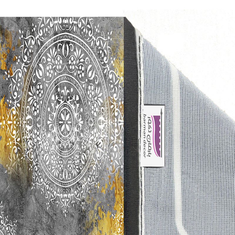 پرده بارمان دکور طرح پتینه مدل هازان پانچی کد 86-4585 W سایز 140x280 سانتی مترجدید
