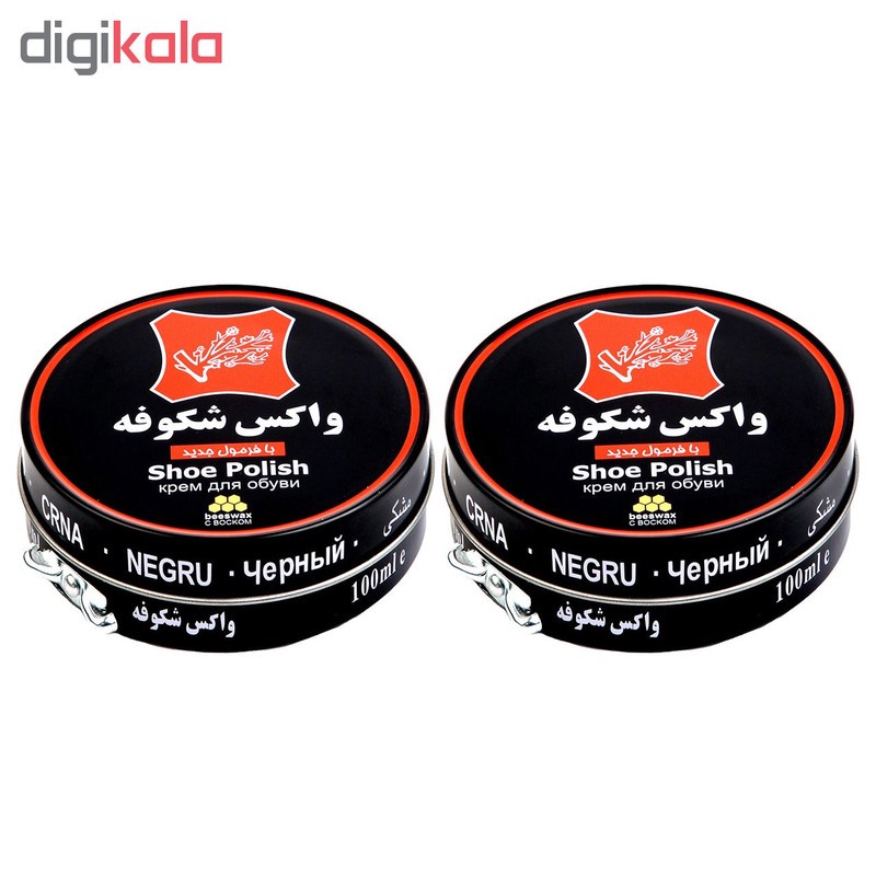 واکس کفش شکوفه کد 02 بسته 2 عددیجدید