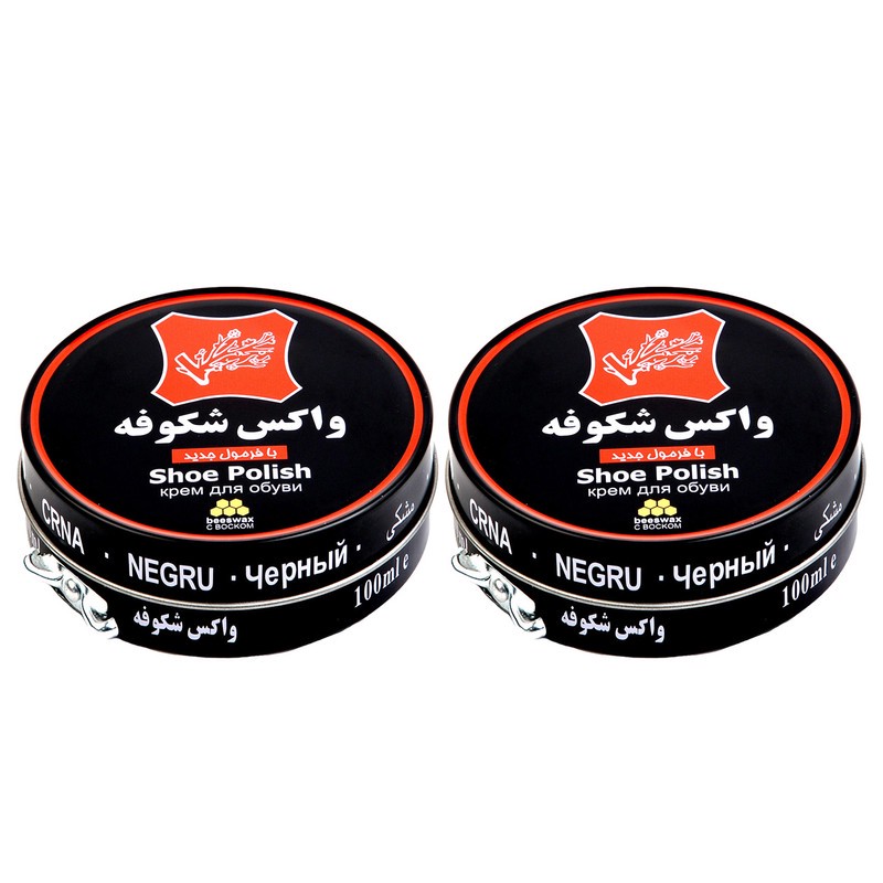 واکس کفش شکوفه کد 02 بسته 2 عددیجدید