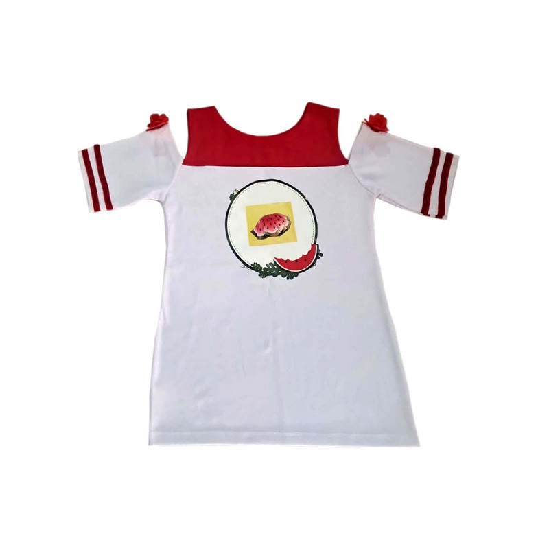 ست 3 تکه لباس دخترانه مدل هندوانه یلدا