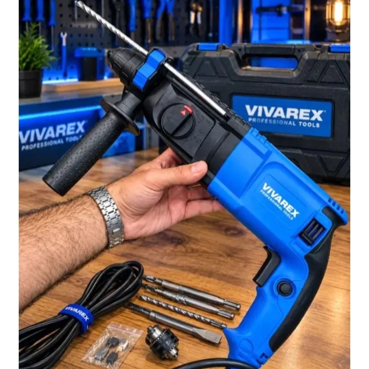 دریل بتن کن ویوارکس مدل VR8026RH ظرفیت 3 کیلوگرم چهار شیار