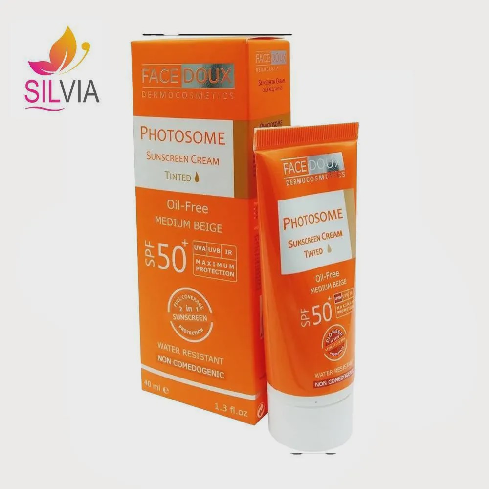 کرم ضدآفتاب رنگی بژ متوسط فوتوزوم SPF50 فیس دوکس 40 میل