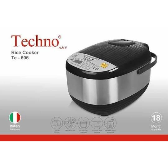 مولتی کوکر تکنو ای وی مدل TE606 ظرفیت 10 لیترجدید