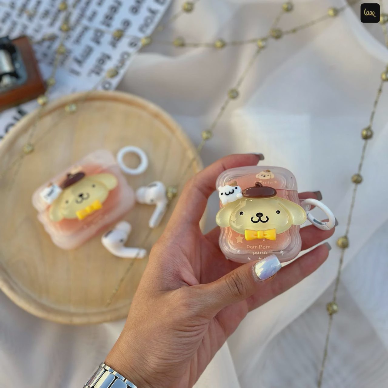 قاب ایرپاد سگ کریستال (Airpods Case Crystal Dog) (LP445)جدید