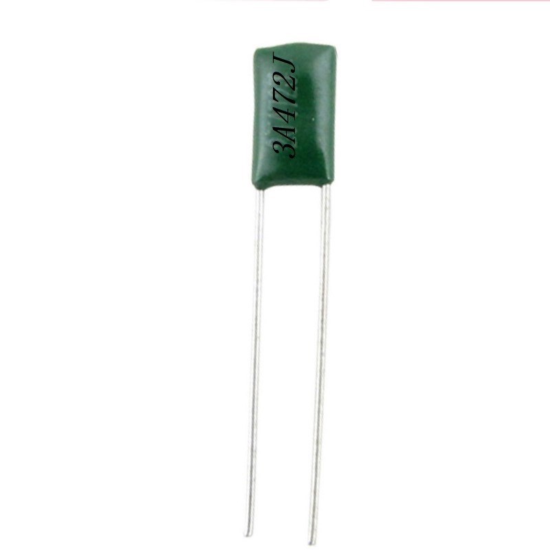 خازن پلی استر 4.7 نانو فاراد مدل 472-100 بسته 20 عددی ارسال پستی پس کرایه