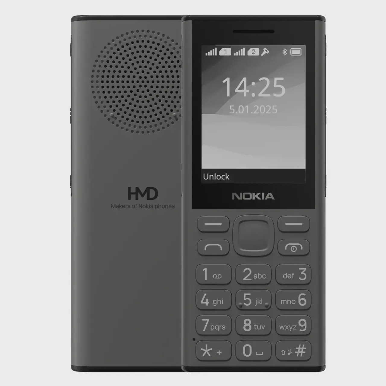 گوشی موبایل Nokia مدل Music 130-2025 دو سیم کارت - خاکستری تیره (مونتاژ ایران) آوانور - پس کرایهجدید