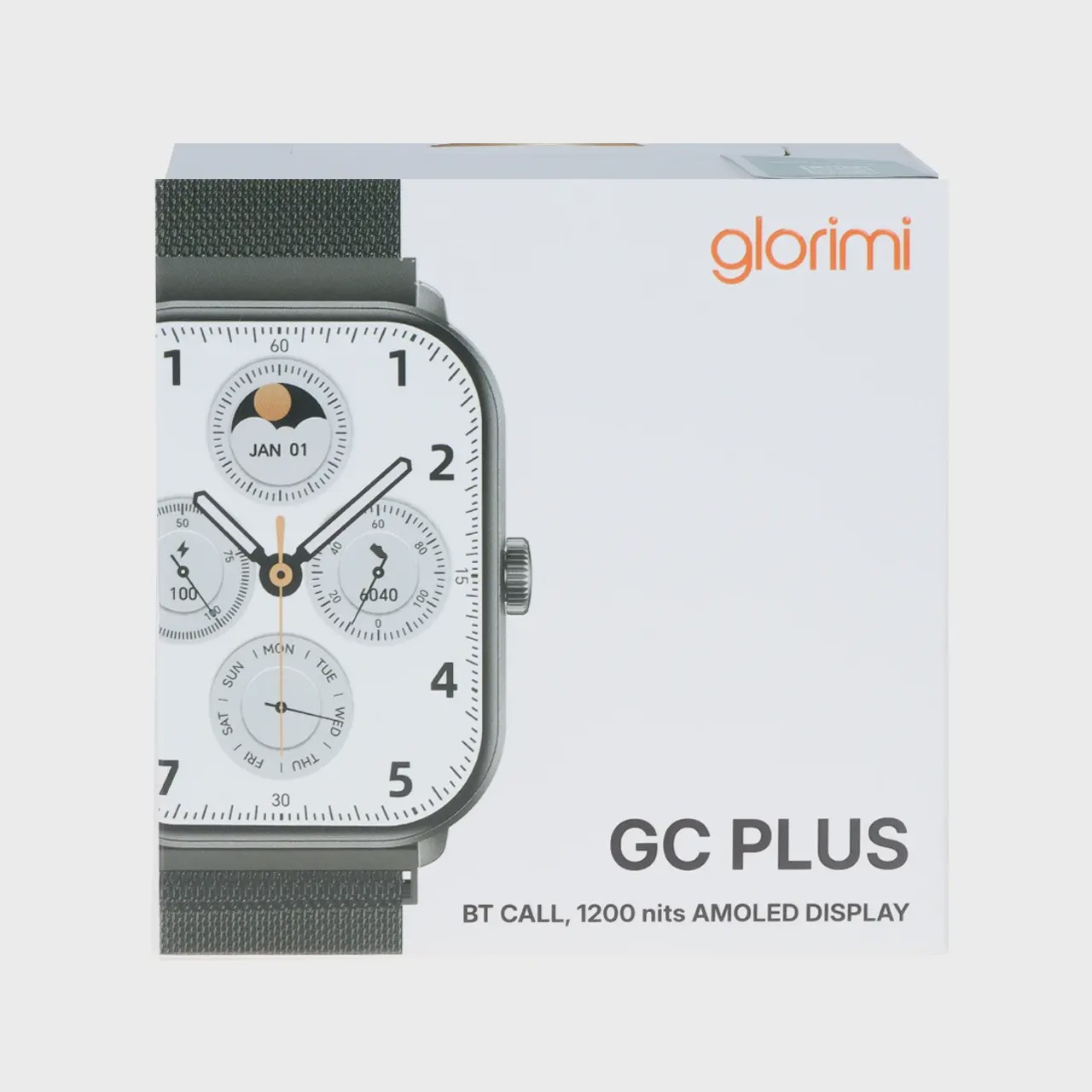 ساعت هوشمند Glorimi مدل GC PLUS - مشکی (گارانتی 18 ماهه شرکتی) آوانور - پس کرایهجدید