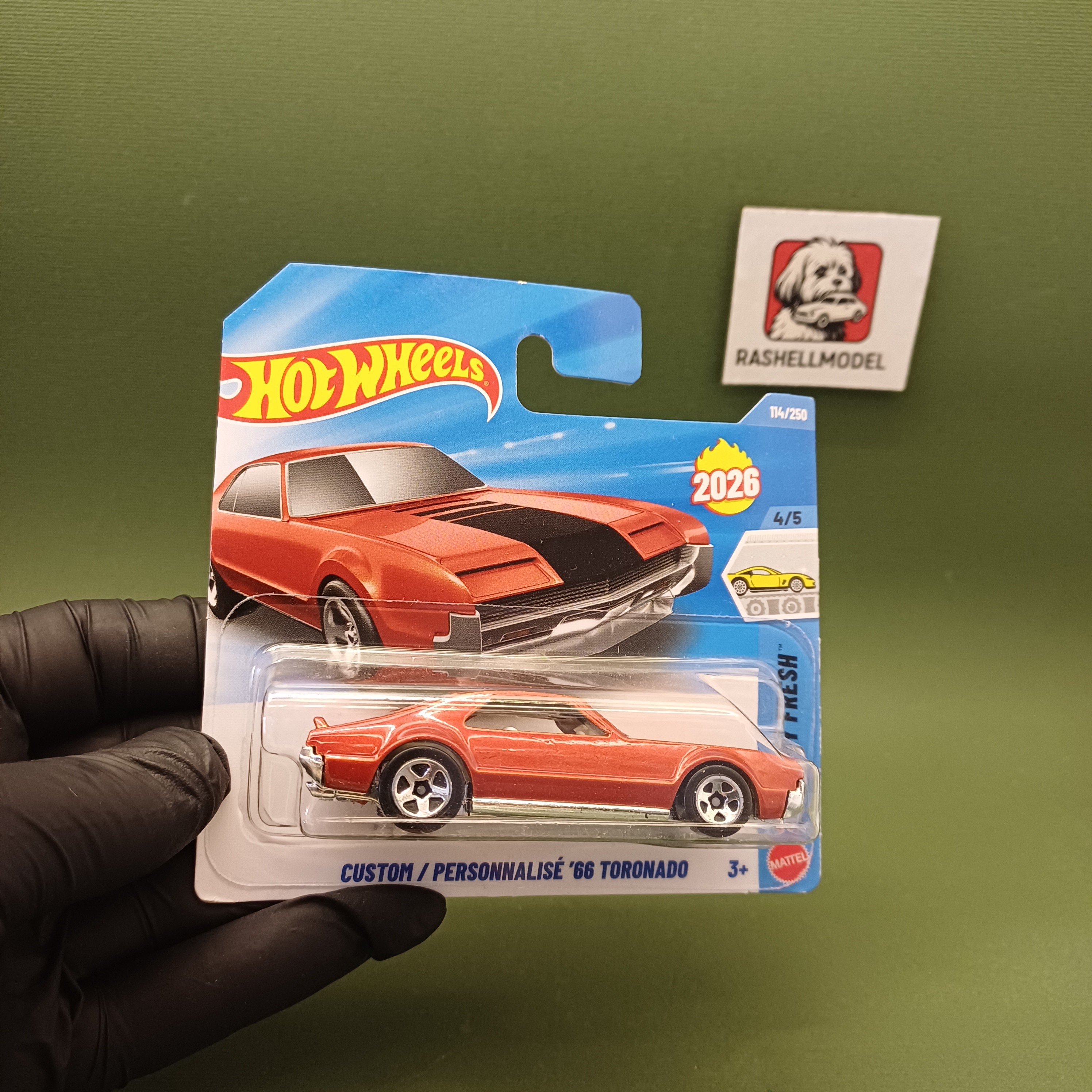 ماکت ماشین هات ویلز Custom 66 Toronadoجدید