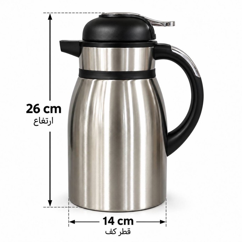 فلاسک مدل UN-1852 داخل استیل گنجایش 2 لیترجدید