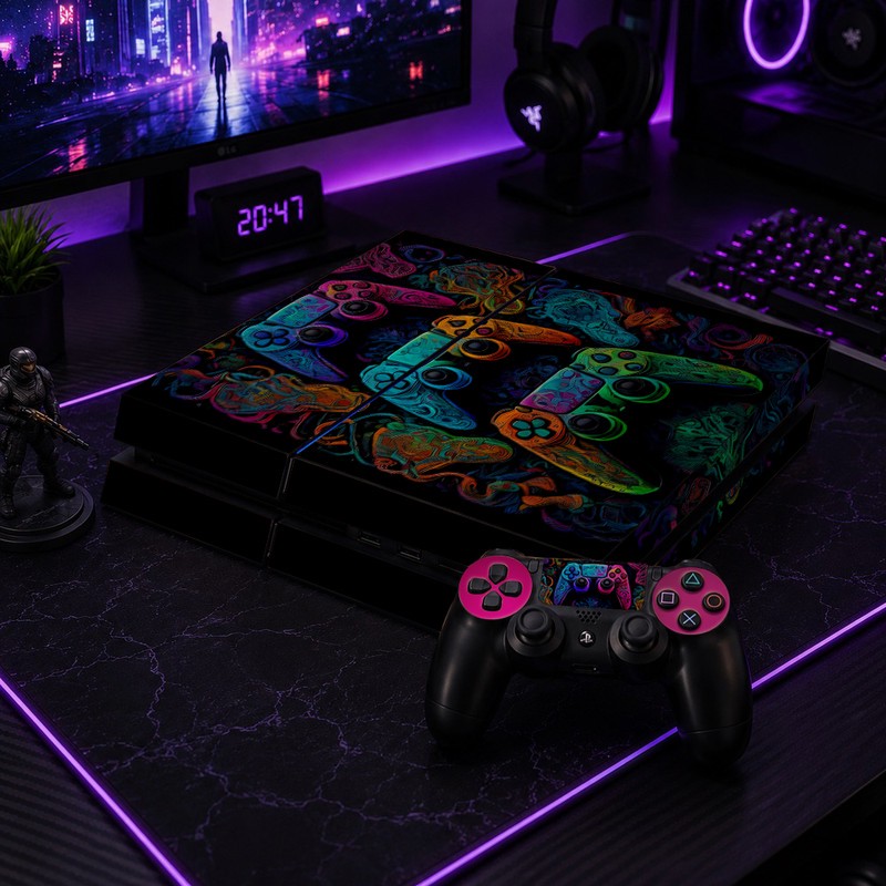 برچسب کنسول بازی پلی استیشن 4 FAT کایمون مدل GAME کد p4f049 اکسان استیکر