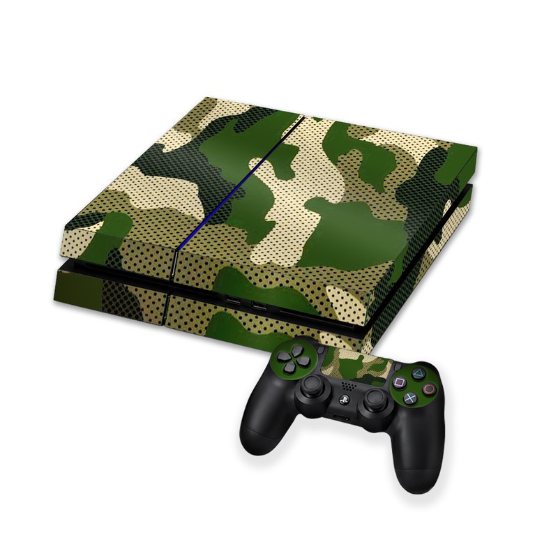 برچسب کنسول بازی پلی استیشن 4 FAT کایمون مدل CAMO کد p4f007 اکسان استیکر