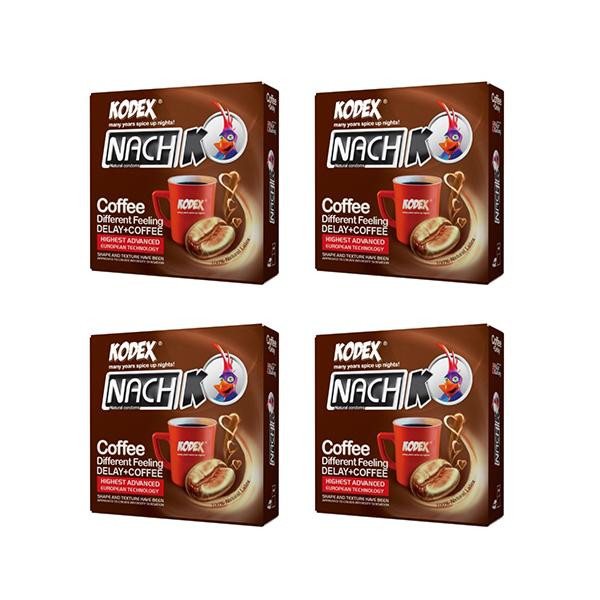 کاندوم ناچ کدکس مدل Coffee مجموعه 4 عددیجدید