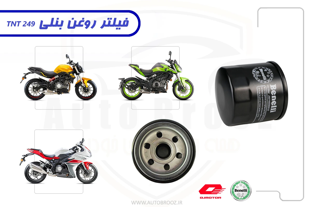 فیلتر روغن موتورسیکلت بنلی 250cc دوسیلندر (اصلی)