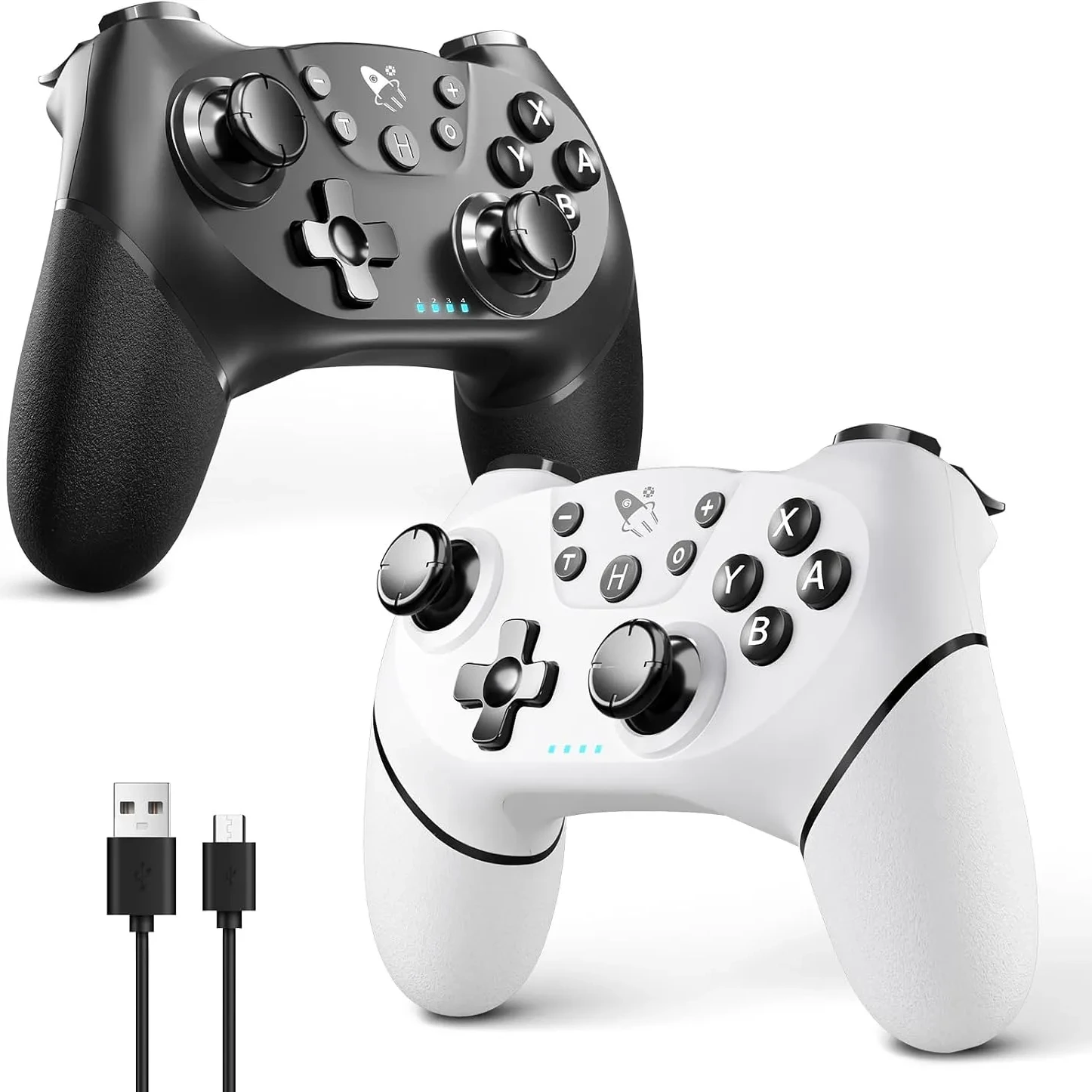 دسته بازی بیسیم دو عددی AceGamer مخصوص نینتندو سوییچ، مشکی و سفید برند AceGamer مدل SW001جدید