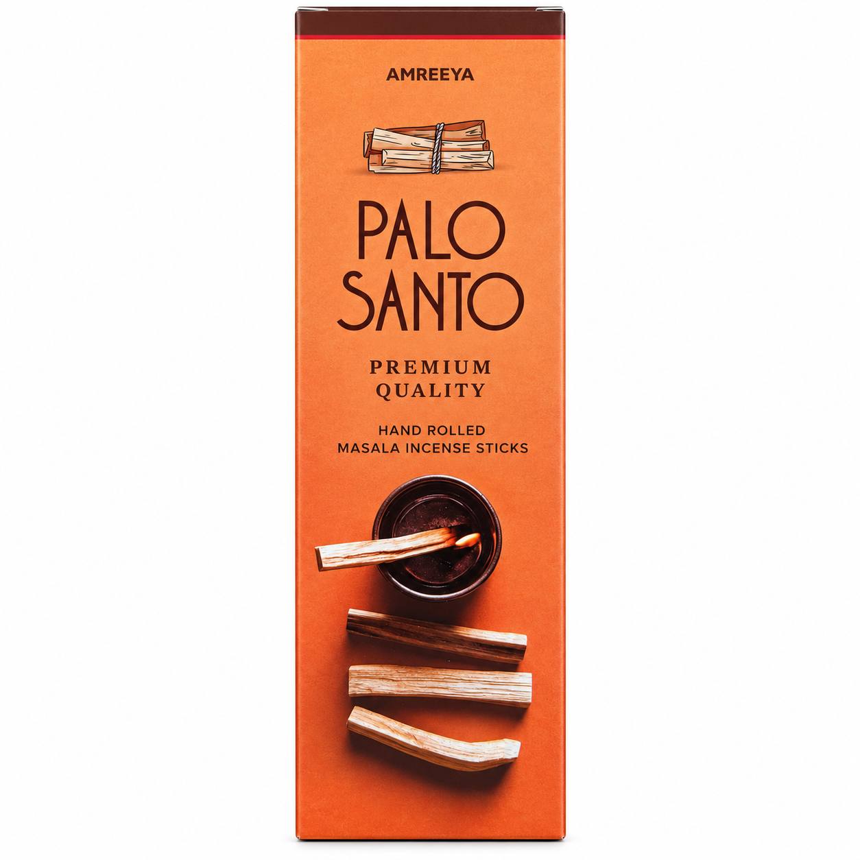 عود دستساز پالو سانتو اصل آمریا Amreeya اورجینال و وارداتی هند – Palo Santo Premium Masala Incense
