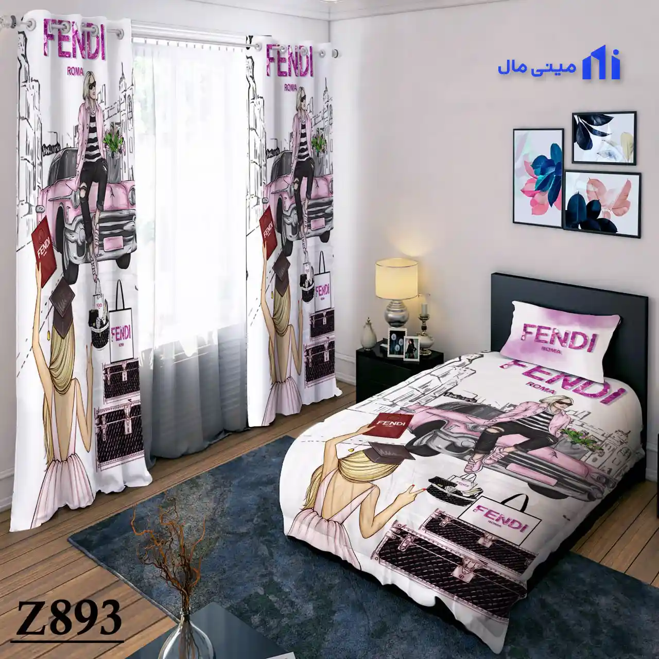 روتختی دختر و فندی و ماشین کلاسیک Z893