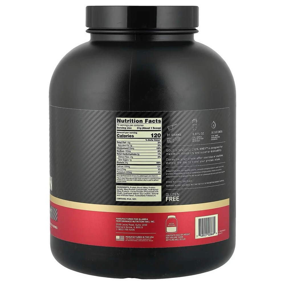 پروتئین وی گلد استاندارد اپتیموم نوتریشن | Optimum Nutrition Gold Standard 100% Whey Protein