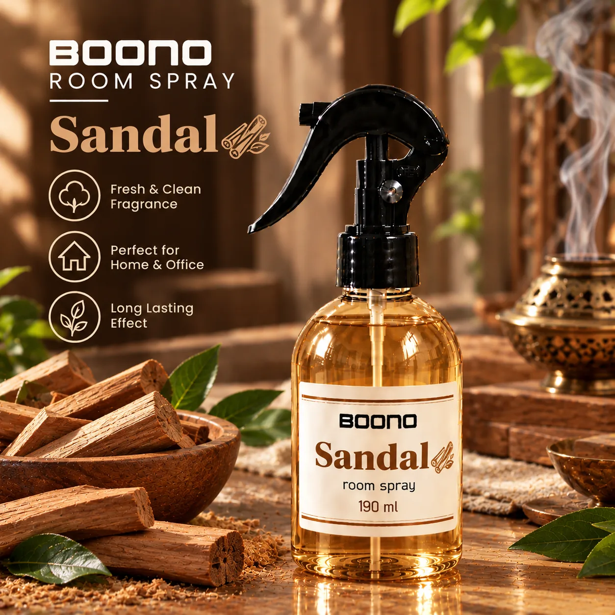 اسپری خوشبوکننده هوا صندل Sandal حجم 190 میل