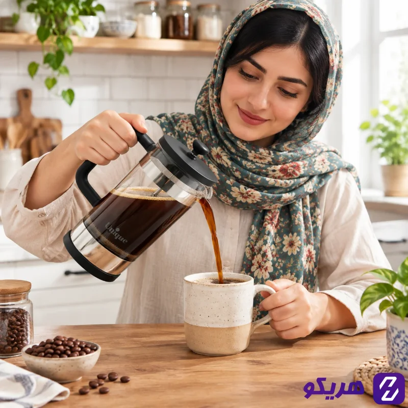 فرنچ پرس 600 میلیلیتری یونیک مدل UN-3003جدید