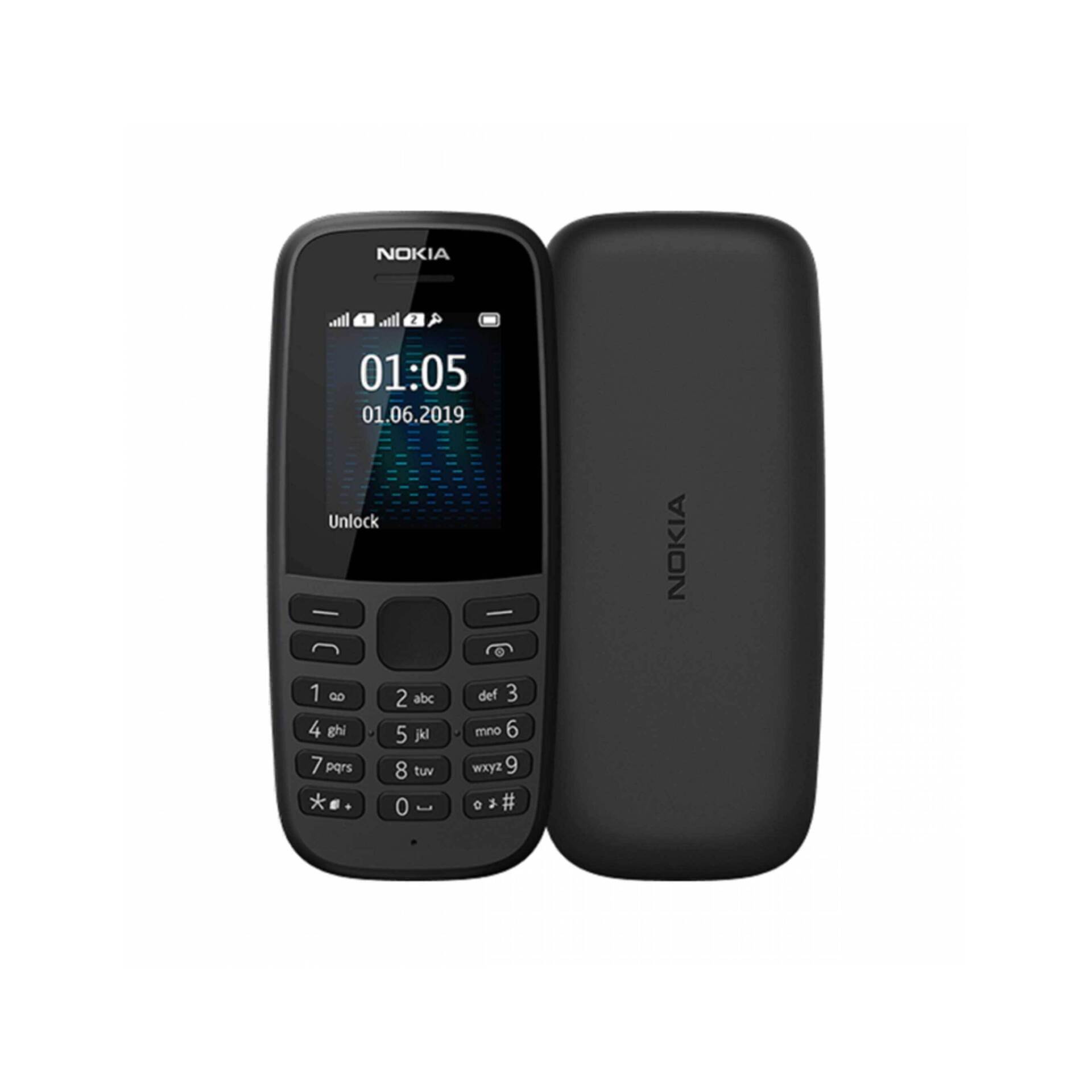 گوشی ساده اقتصادی نوکیا مدل 105 2019 Nokia 105 TA-1174 دو سیم کارت (گارانتی سلامت 7 روز )جدید