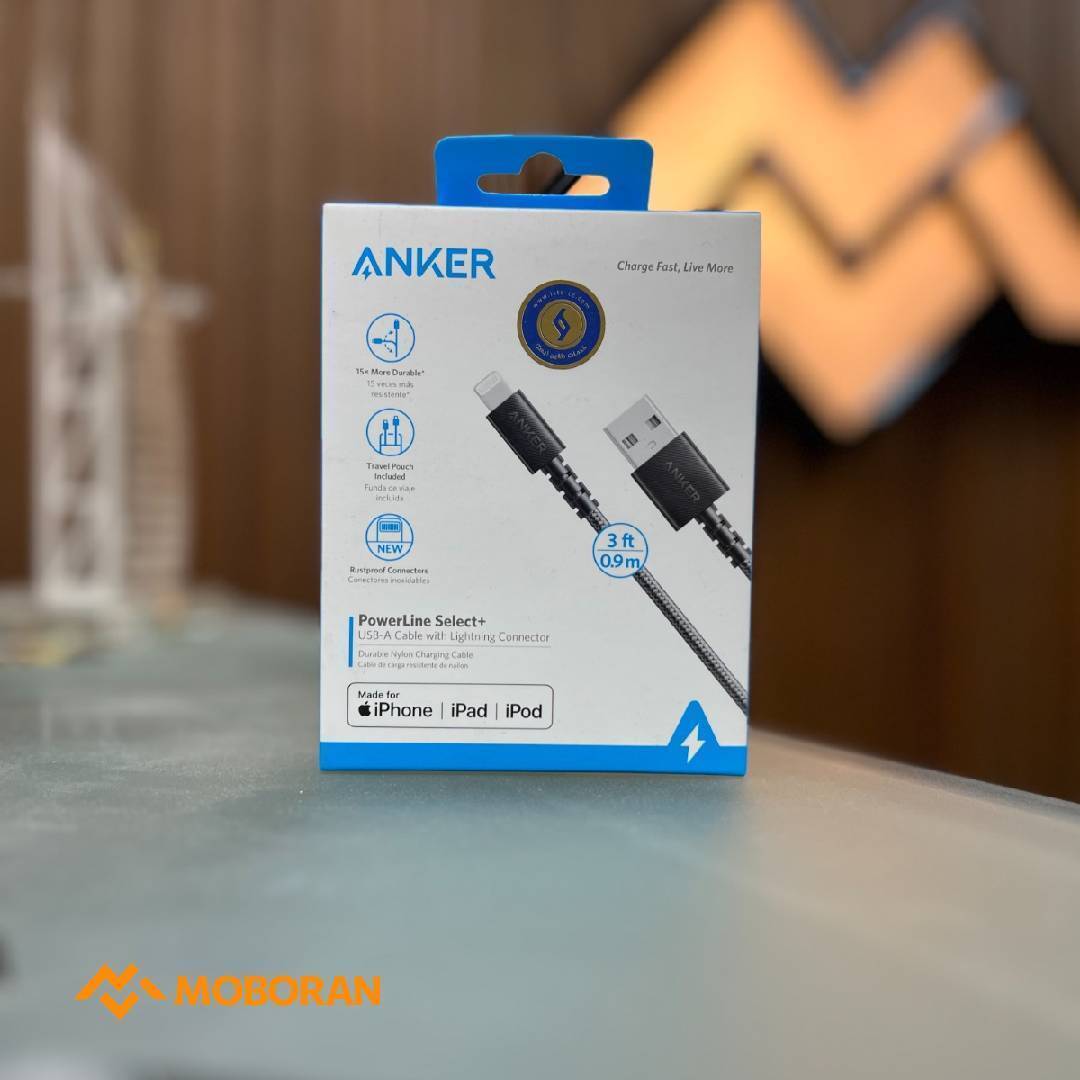 کابل تبدیل USB به لایتنینگ انکر مدل A8012 طول 90 سانتی مترجدید