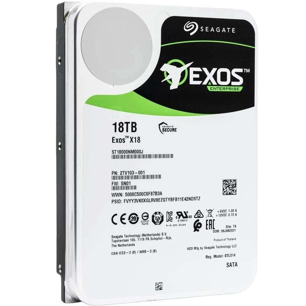 هارد دیسک اینترنال سیگیت سری Exos ظرفیت 18 ترابایت