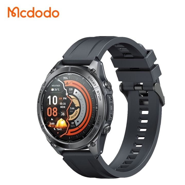 ساعت هوشمند ورزشی ضدآب مک دودو مدل MCDODO IW-7350 قابلیت مکالمه/GPS/پیام فارسیجدید