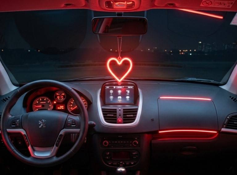 آویز قلب نئونی