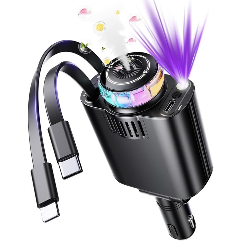شارژر فندکی خودرو استارلایت مدل 6 کاره ظرفیت 120 وات، Starlight 6in1جدید