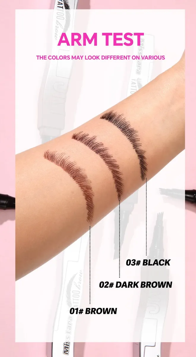 هاشور ابرو میس لارا مدل Tattoo Brow 4 شاخهجدید