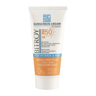 ضدآفتاب فیوژن واتر بی رنگ با SPF 50 بیتروی مناسب پوست چرب حجم 50 میلی لیتر