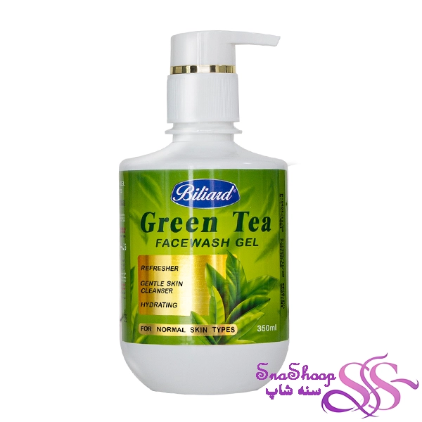 ژل شستشو صورت پوست نرمال مدل green tea بیلیارد