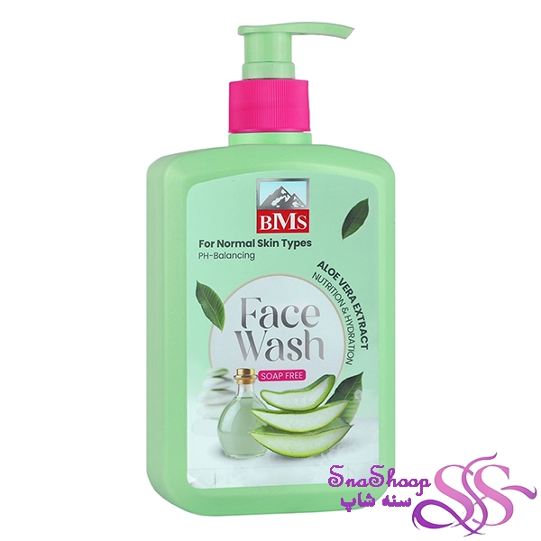 ژل شست و شوی صورت آلوئه ورا 500ml بی ام اس