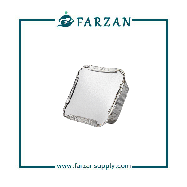 ظرف آلومینیوم خورشتی مربع هیرو (1000 عددی) با دربجدید