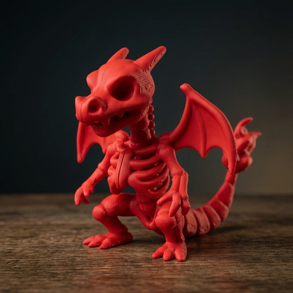 فیگور اسکلتی چاریزارد پوکمون Charizard Pokemon Skeleton Figure