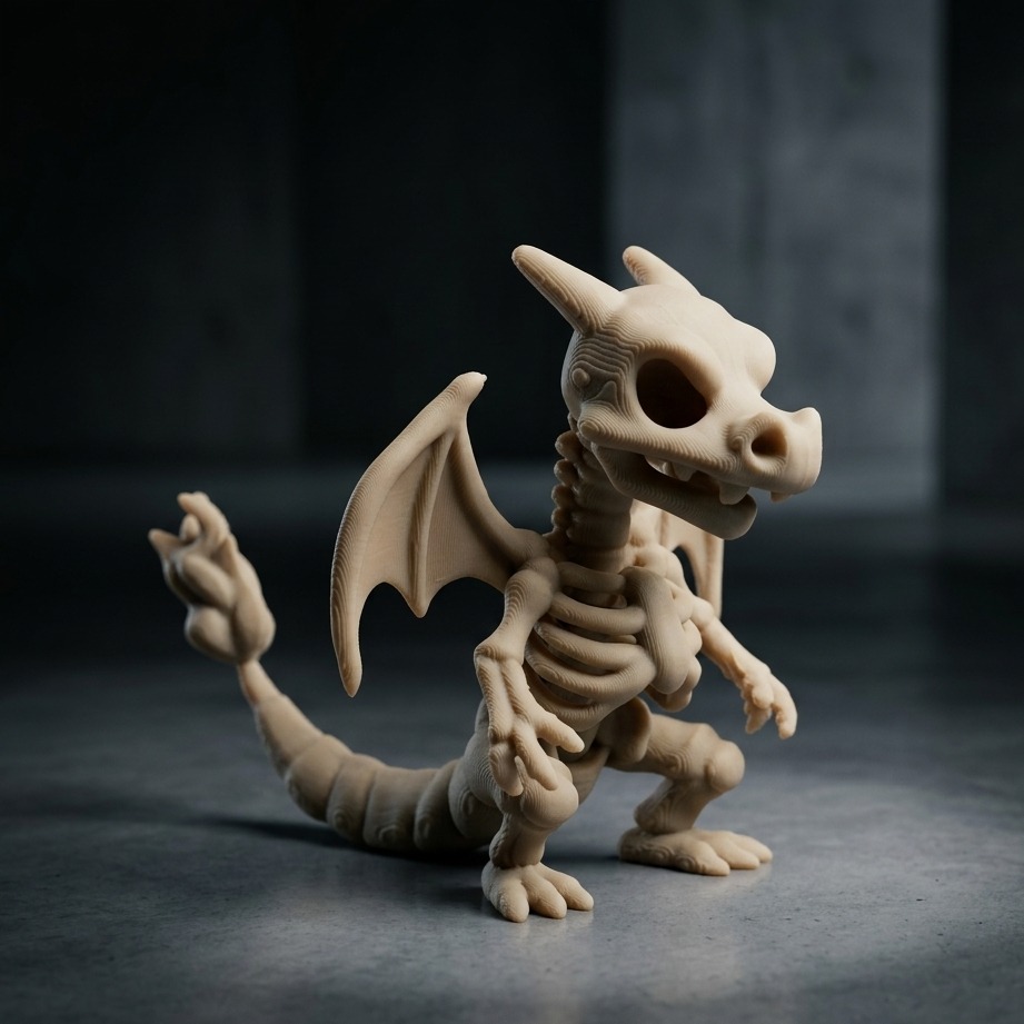 فیگور اسکلتی چاریزارد پوکمون Charizard Pokemon Skeleton Figure