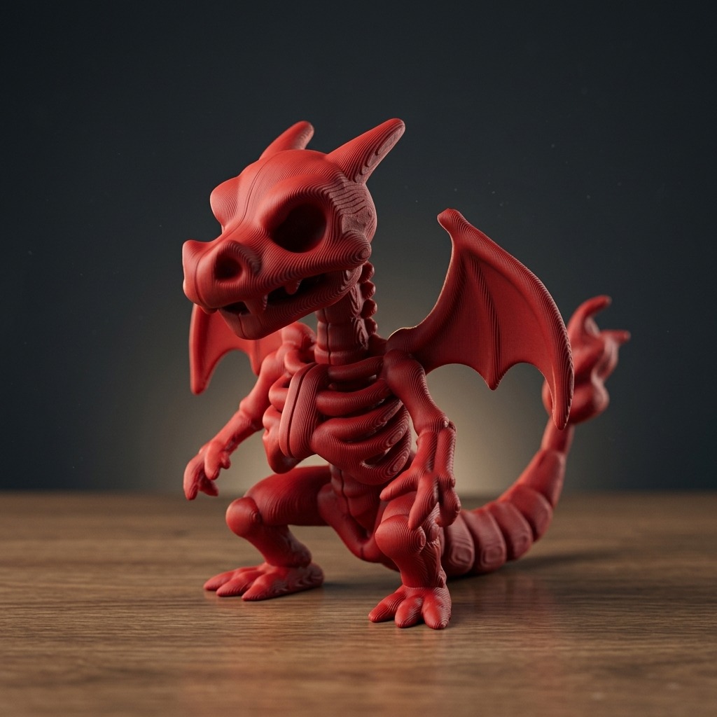 فیگور اسکلتی چاریزارد پوکمون Charizard Pokemon Skeleton Figure