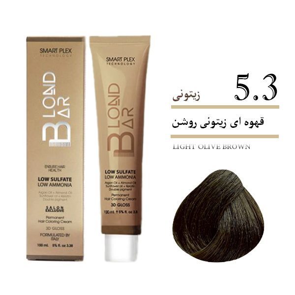 رنگ مو بلوند بار 100 میل 5/3