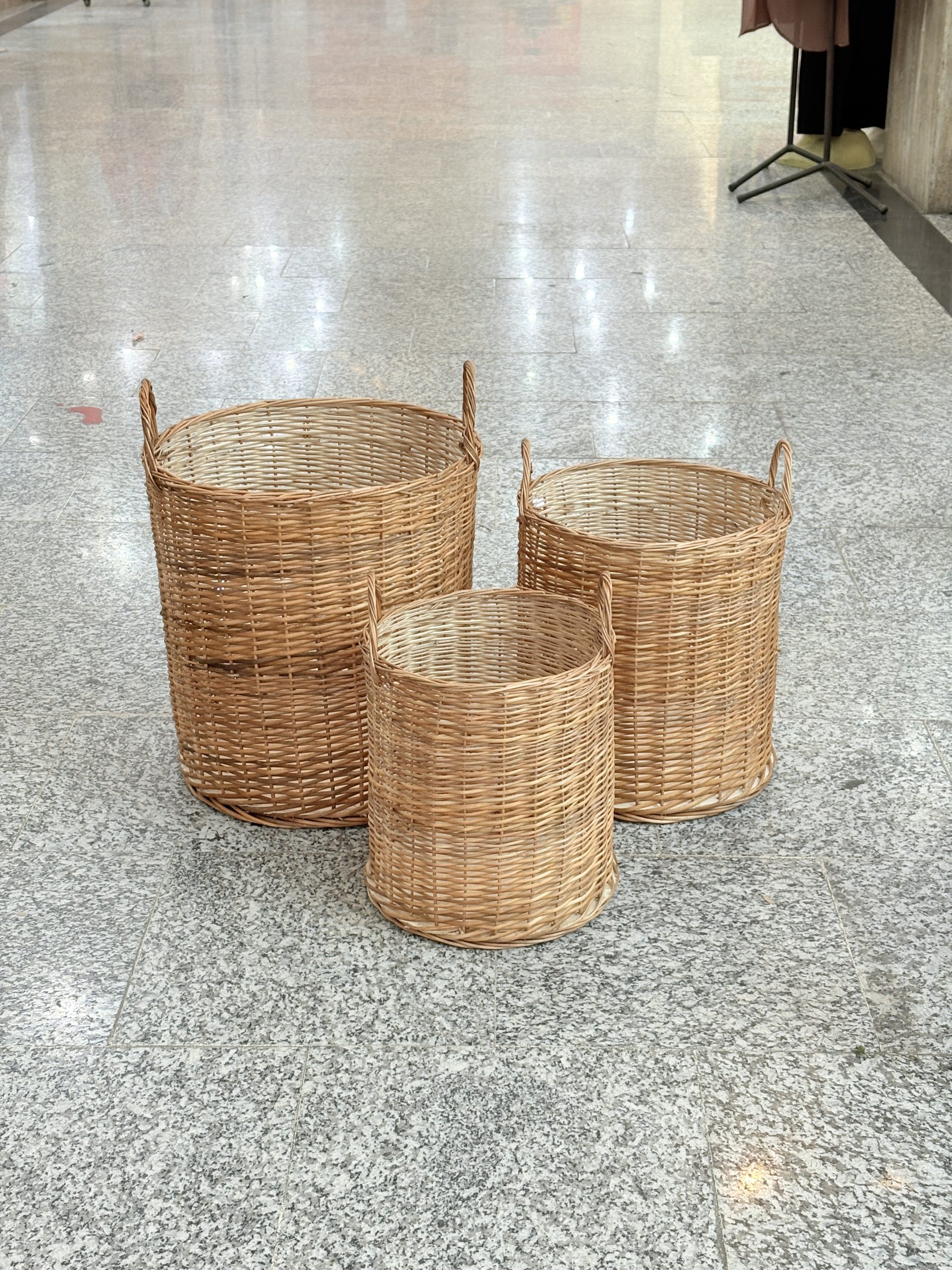سبد رخت دسته دار چوب مروار