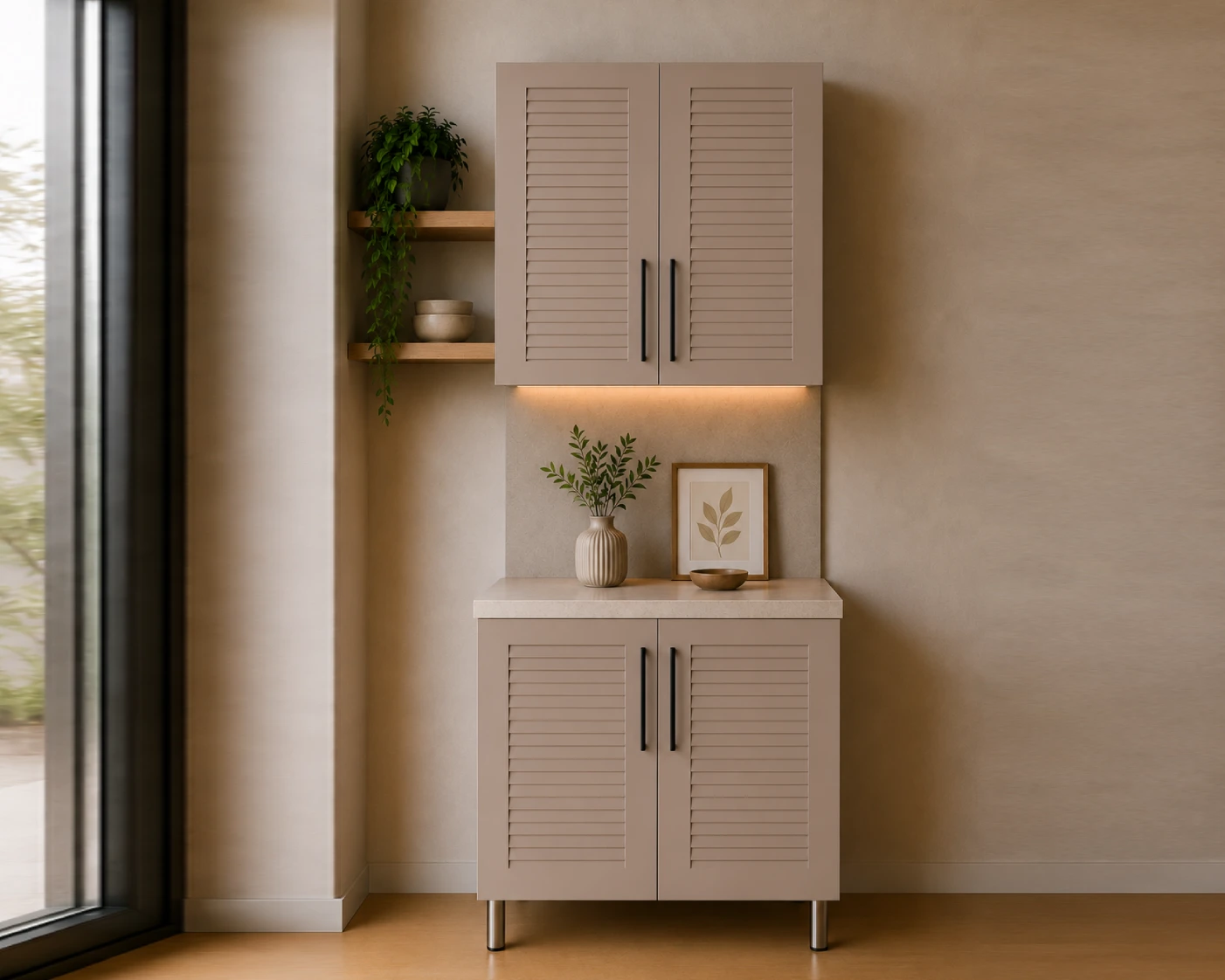 کابینت 1 متری نئوکلاسیک کرکره ای